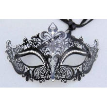 Custom Mens Luxury Fashion Metal Masquerade Mask With Cryst